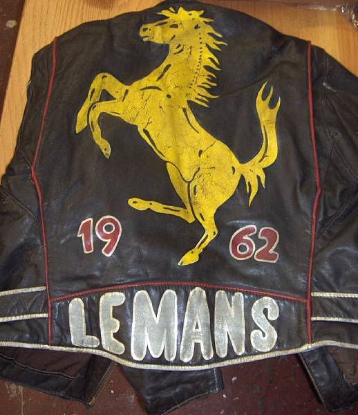 Appraisal: A 'Perfecto' brand Schott leather jacket decorated with 'NART Ferrari'