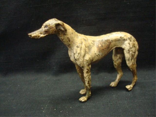 Appraisal: Vienna Bronze Hound Paint losses From a Port Washington NY