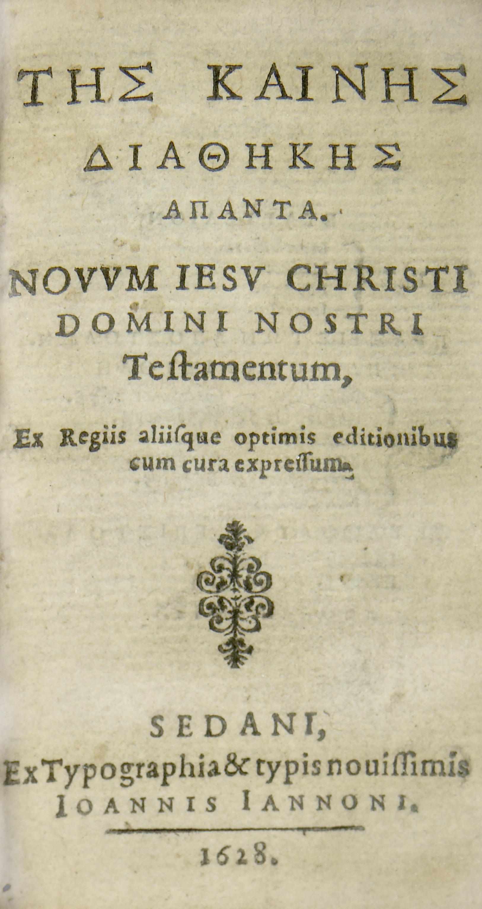 Appraisal: Miniature Book--New Testament Novum Iesu Christi Domini Nostri Testamentum Sedan