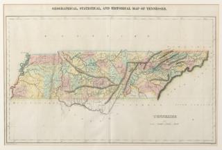 Appraisal: TN Map Lucas Carey Lea Geographical Statistical And Historical Map