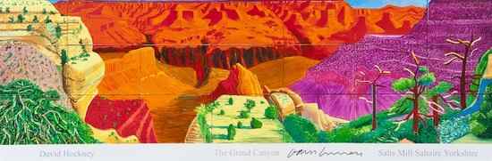 Appraisal: David Hockney b after The Grand Canyon Poster for the