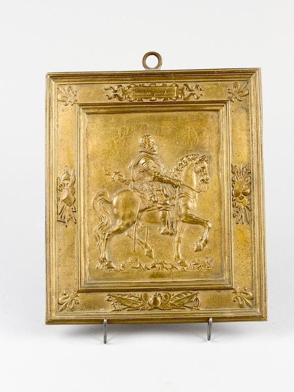 Appraisal: Bronze plaque of Maximilian Prince Austria - Bronze plaque of