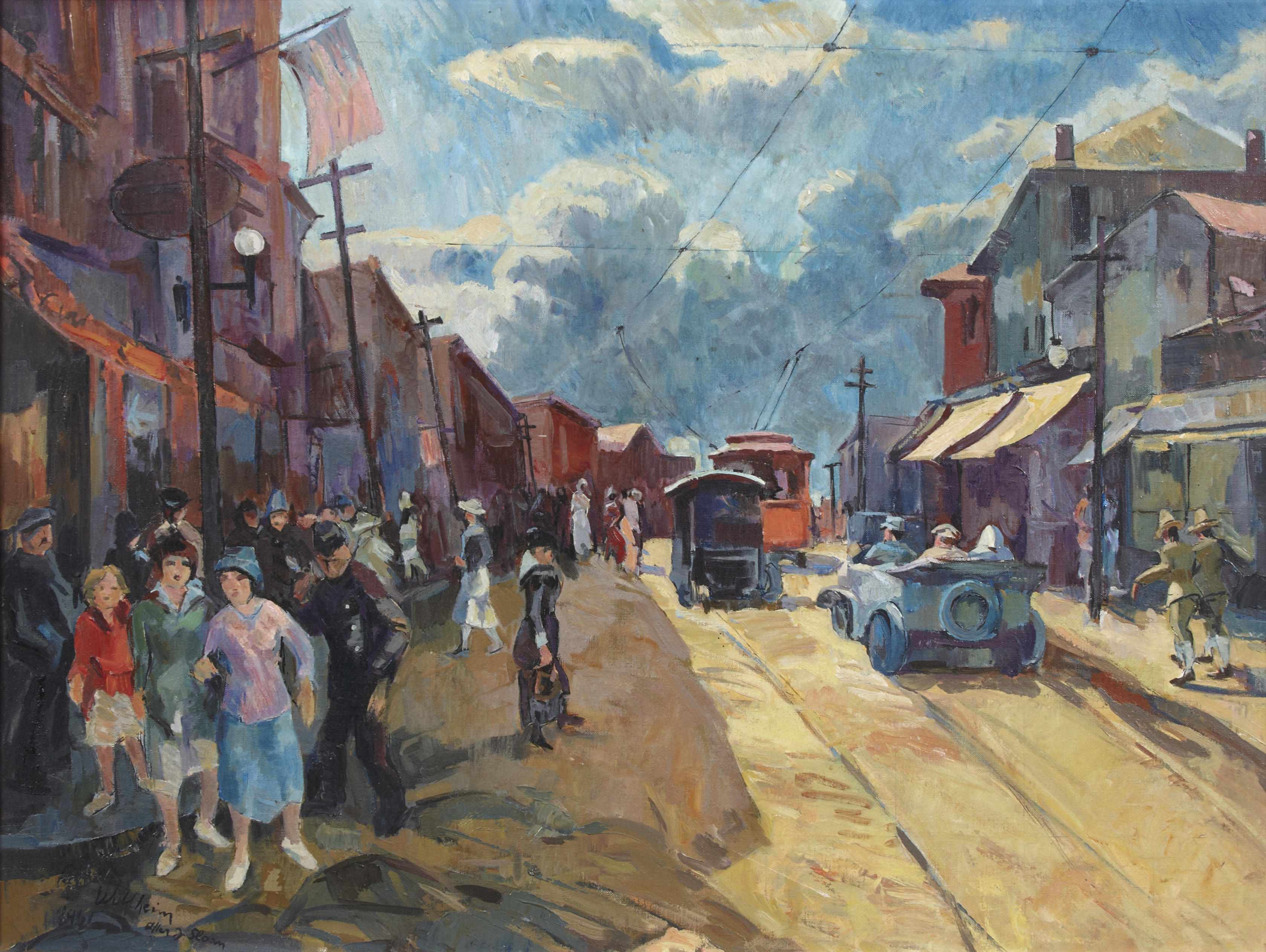 Appraisal: After John Sloan Main Street Gloucester as seen in signed