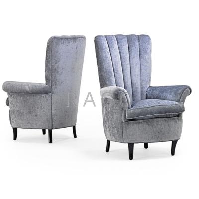 Appraisal: OSVALDO BORSANI Attr - Pair of tall back lounge chairs