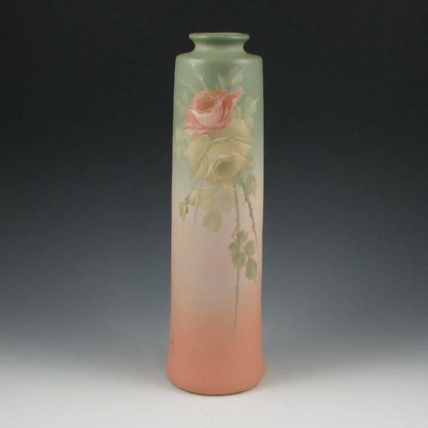 Appraisal: Weller Perfecto vase with exquisite rose decoration signed by the