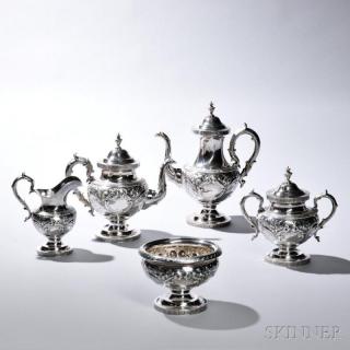 Appraisal: Five-piece Tiffany Co Sterling Silver Tea and Coffee Service New