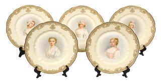 Appraisal: lot of Signed Haviland Limoges hand painted cabinet portrait plates