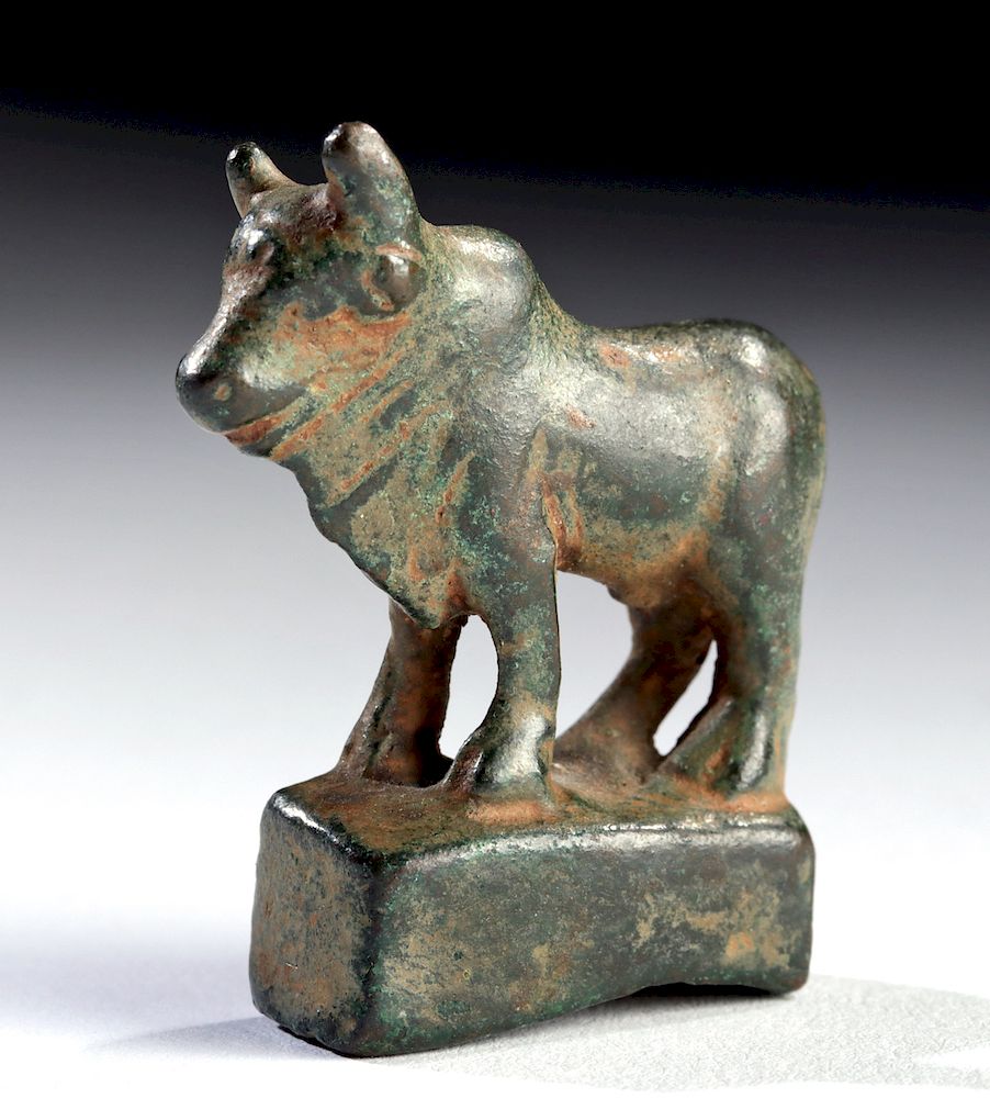 Appraisal: Petite Roman Bronze Bull Votive Figurine Roman Imperial Period ca