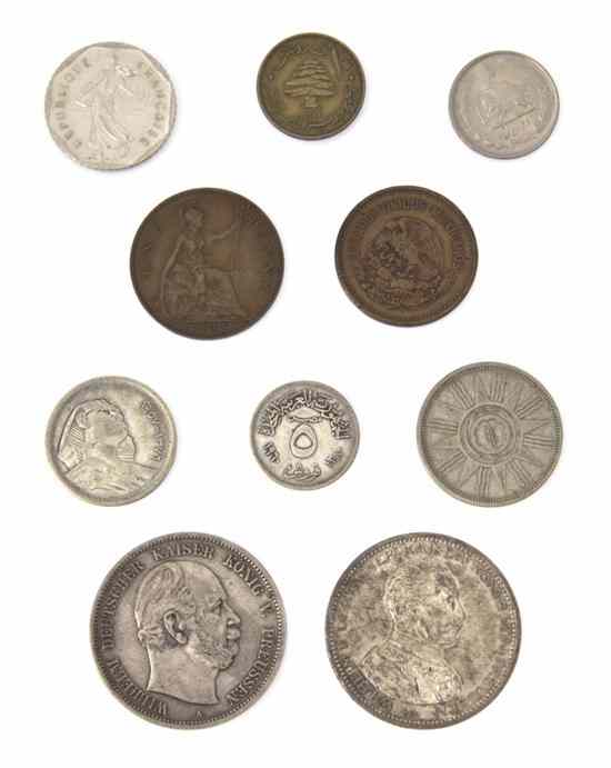 Appraisal: A Group of Foreign Coins comprising approximately coins including several