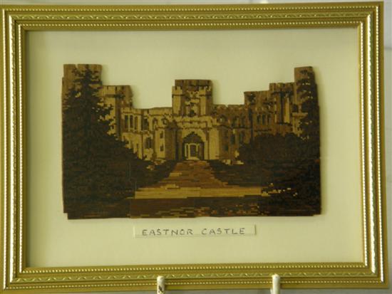 Appraisal: Tunbridge ware tesserae mosaic of Eastnor Castle PROVENANCE Alan Nicholson