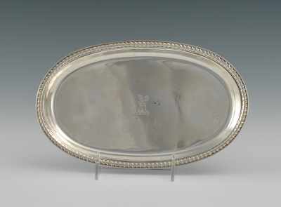 Appraisal: A Silver Plated Oval Tray British Apprx - x -