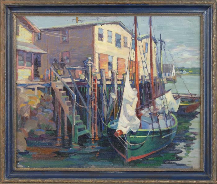 Appraisal: RAY EGERT American th Century BOOTHBAY HARBOR MAINE Oil on