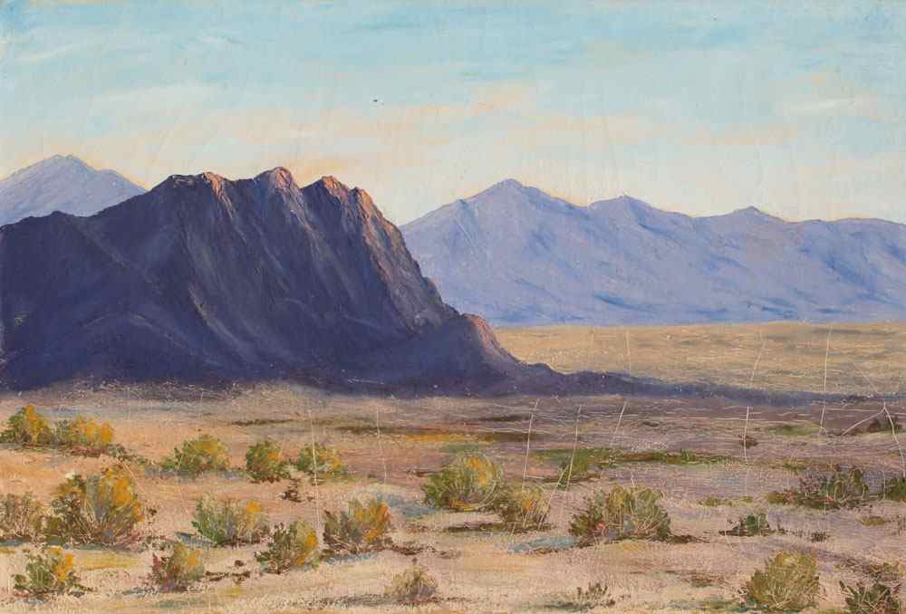 Appraisal: NICHOLSON Charles W American - ''Antelope Valley'' California Desert Scene