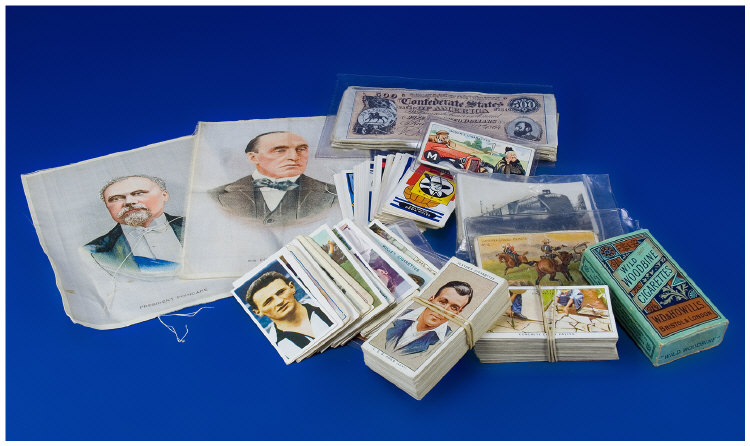 Appraisal: Collection of Cigarette Cards Bubble Gum Notes and Two BDV