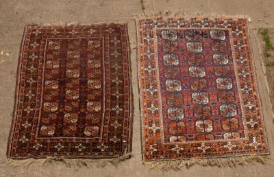 Appraisal: A Tekke rug West Turkestan mid th Century cm x