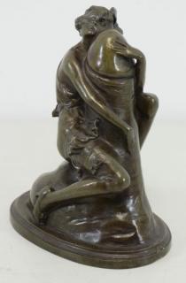 Appraisal: ZACH Bruno Erotic Bronze The Hugger Signed on base Bruno