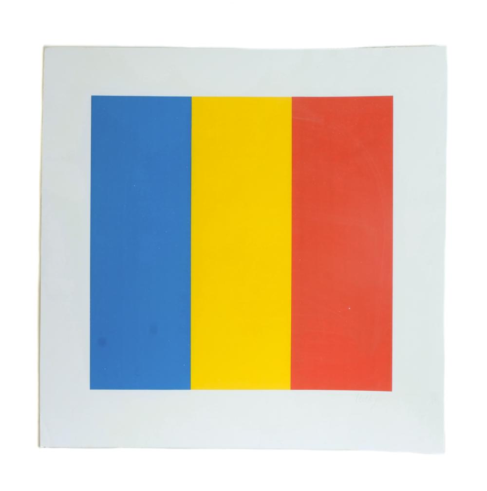 Appraisal: LARGE ELLSWORTH KELLY LITHOGRAPH IN COLORS SIGNEDEllsworth Kelly American -