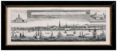 Appraisal: th century Philadelphia engraving quot The East Prospect of the