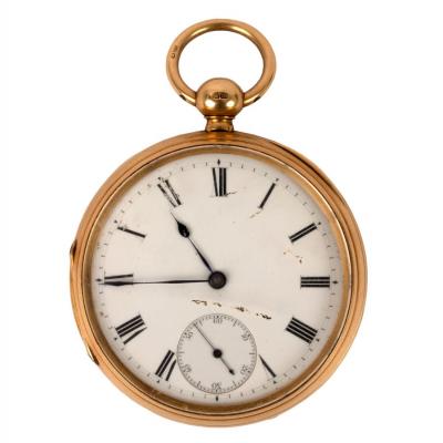 Appraisal: A gentleman's ct gold open faced pocket watch by James