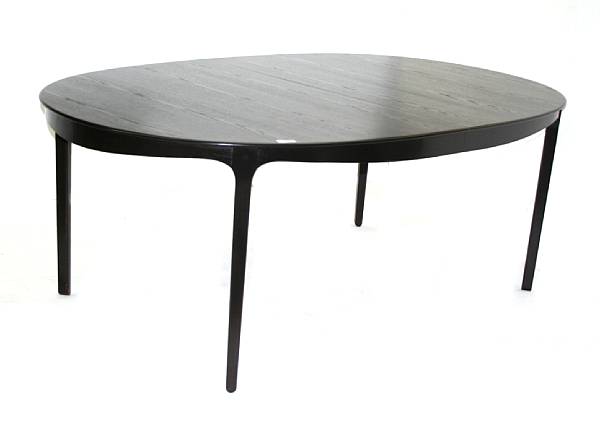 Appraisal: A Barbara Barry ash dining table McGuire Furniture Company st