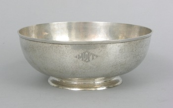 Appraisal: A Hand Wrought Sterling Bowl A hand wrought sterling silver