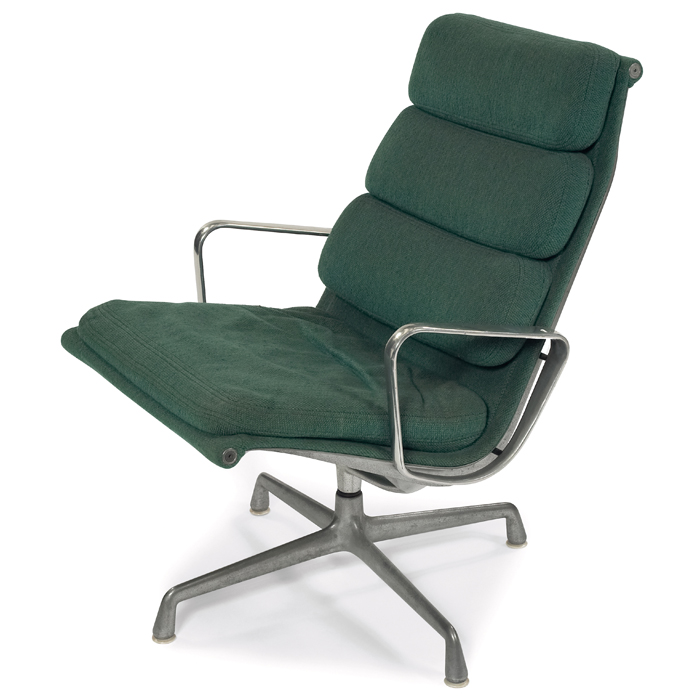 Appraisal: Charles Eames Soft Pad chair by Herman Miller high-back version