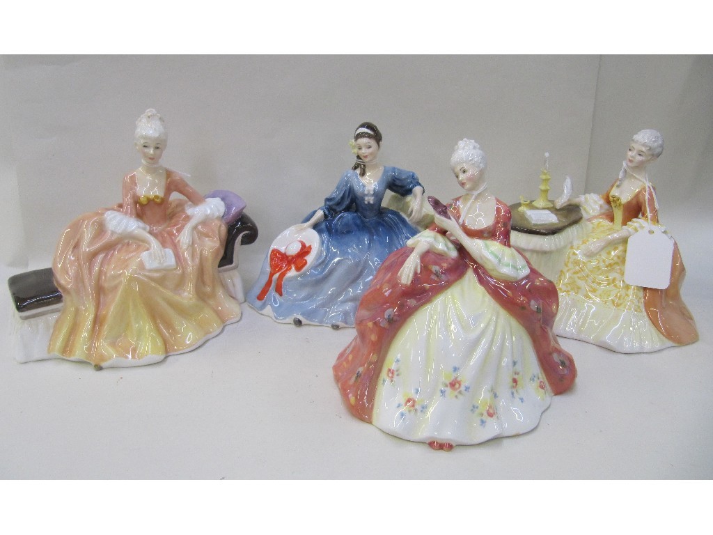 Appraisal: Four Royal Doulton figures Wistful HN Meditation HN Reverie HN