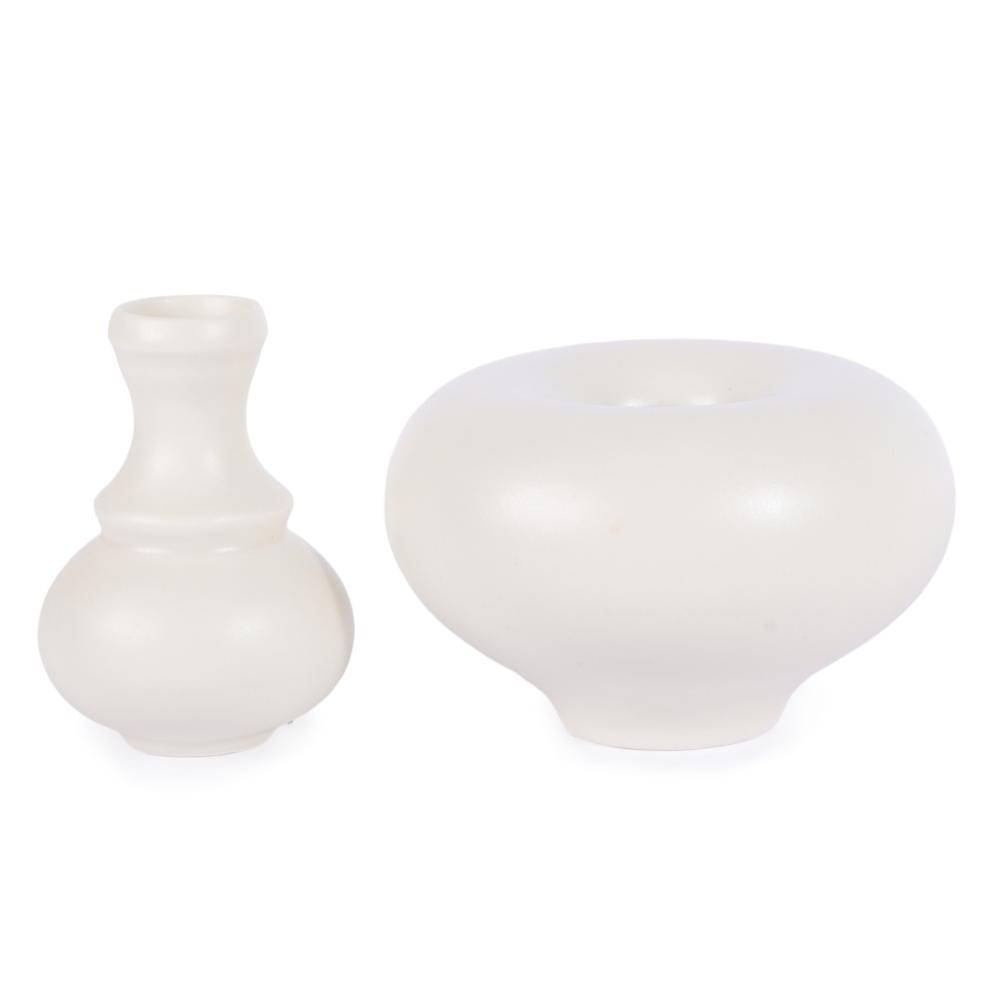 Appraisal: EVA ZEISEL FOR KLEIN REID STUDIO PORCELAIN WHITE SATIN GLAZE