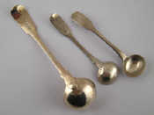 Appraisal: Georgian silver A fiddle pattern cream ladle George Piercy London