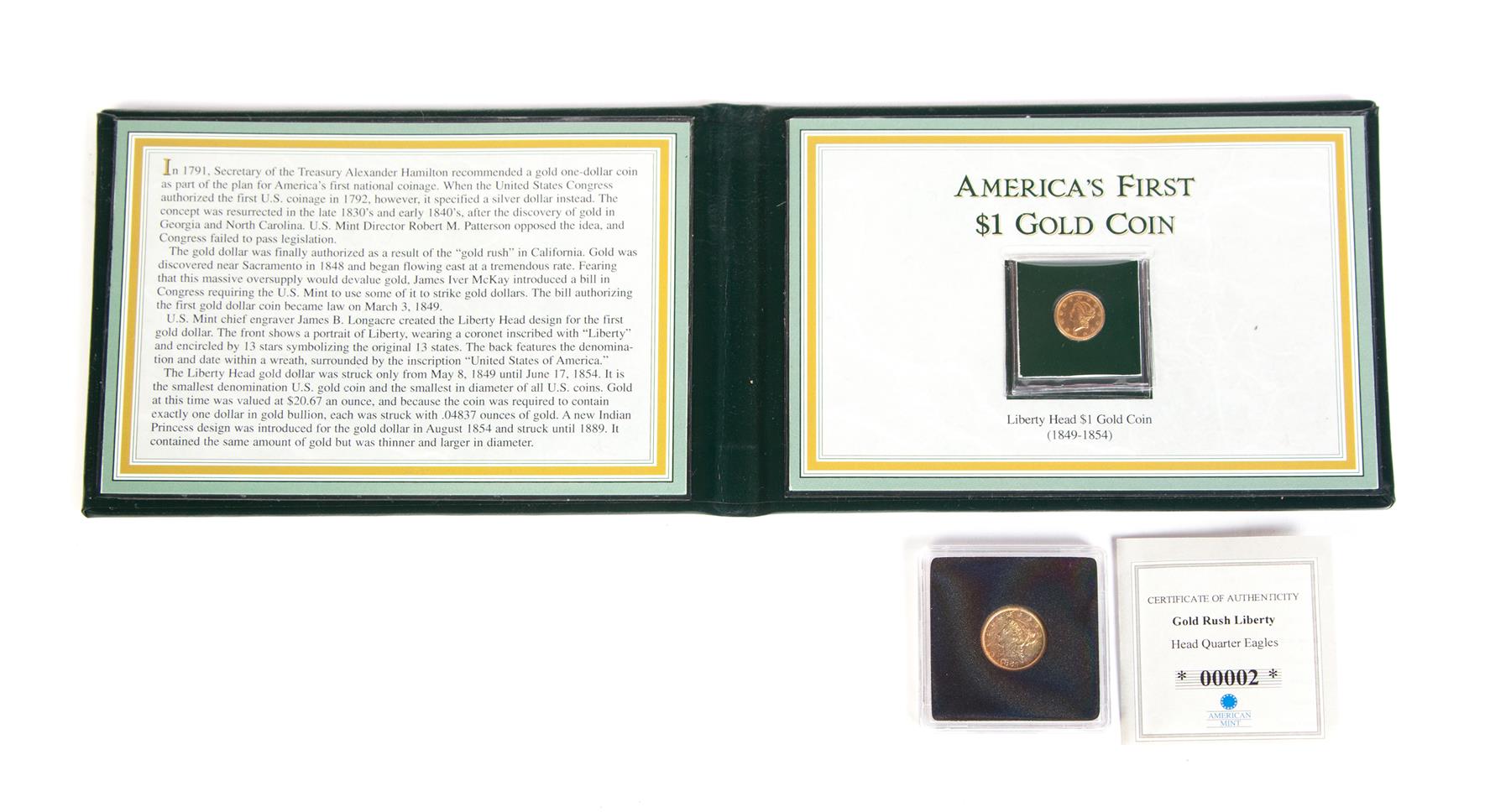 Appraisal: TWO GOLD COINS Liberty Head and Liberty Head