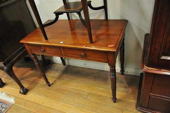 Appraisal: A VICTORIAN TWO DRAWER SIDE TABLE