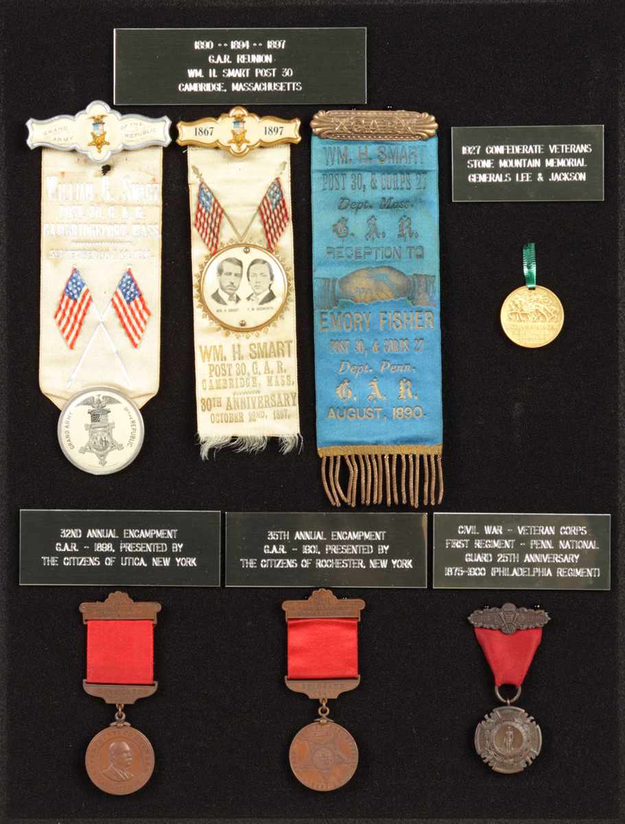 Appraisal: Grand Army of the Republic Medals Badges GAR Reunion MA