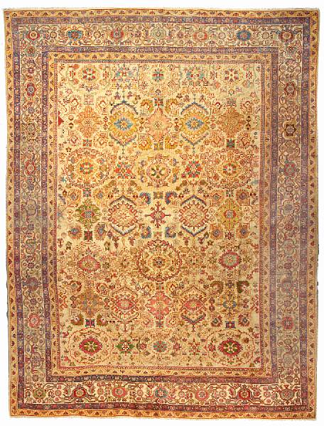 Appraisal: A Sultanabad carpet Central Persia late th century size approximately