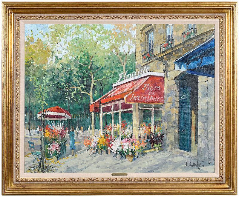 Appraisal: Constantine Kluge French - Les Fleurs du Luxembourg signed lower