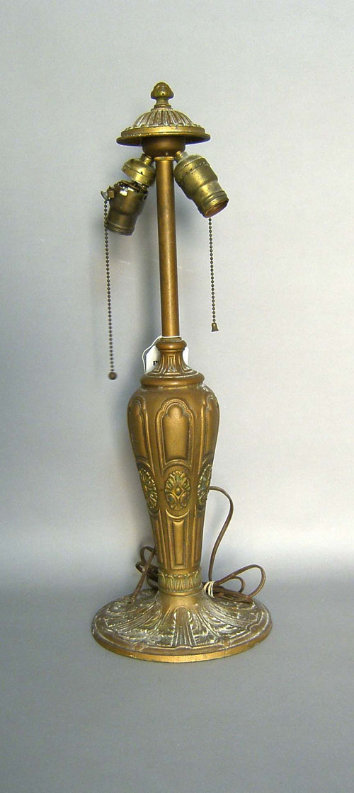 Appraisal: Art Nouveau table lamp early th c h