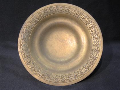 Appraisal: Tiffany Co bronze shallow bowl Dia in PROVENANCE The Property