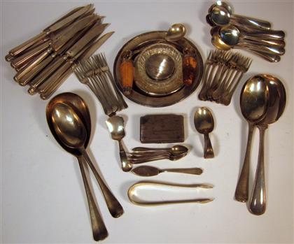 Appraisal: Large Collection of Danish and European silver table itemsComprising of