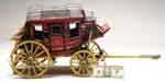 Appraisal: FANTASTIC OLD MINIATURE WELLS FARGO STAGECOACH Scale model replica of