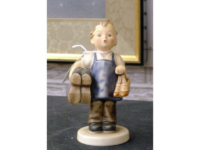 Appraisal: HUMMEL FIGURINE - BOOTS - FULL BEE MARK