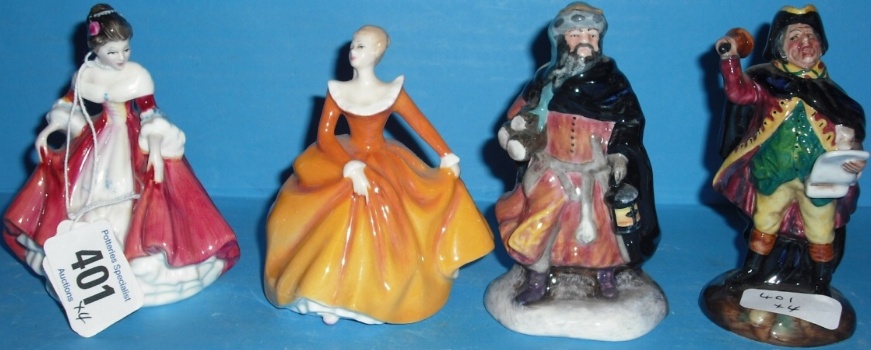 Appraisal: Royal Doulton miniature Figures Good King Wenceslas HN Town Crier