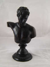 Appraisal: A bronze torso of a young man ht cm