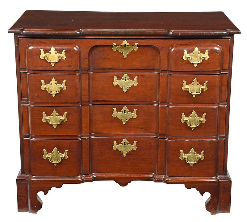 Appraisal: American Chippendale Chest on Chest Base Boston area th century