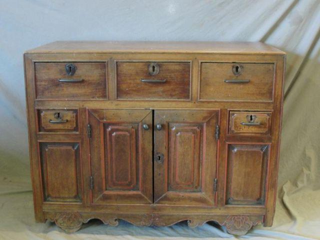 Appraisal: Asian Campaign Style Cabinet From a Scarsdale home Dimensions w