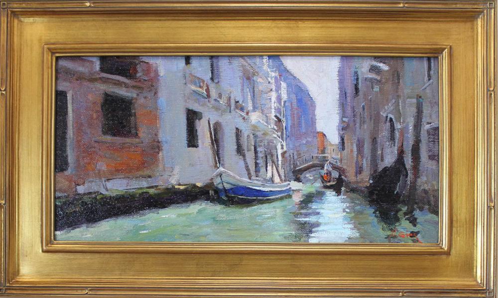 Appraisal: NICK STOQ United States st century oil on board Venice