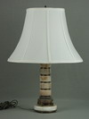 Appraisal: TABLE LAMP - DECO COLUMN FORM ONYX AND GILDED BRONZE