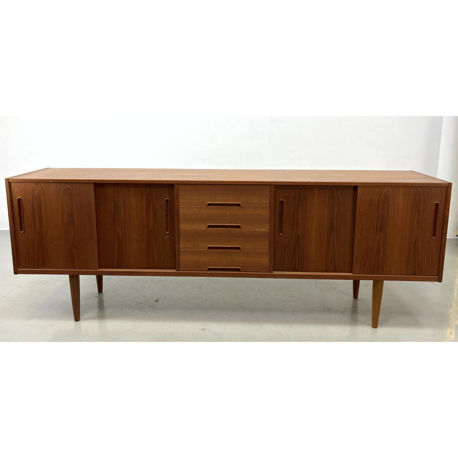 Appraisal: NILS JONSSON Swedish Modern Teak Credenza Sideboard Cabinet TROEDS Dimensions