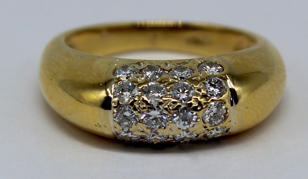 Appraisal: JEWELRY kt Gold and Diamond Ring kt yellow gold ring