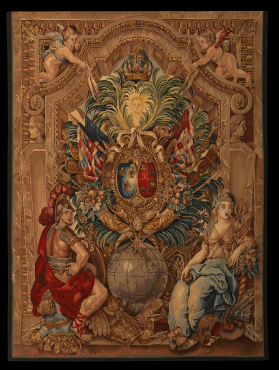 Appraisal: Attractive Large Aubusson Tapestry Panel first quarter th century featuring