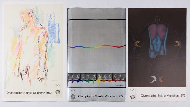 Appraisal: Munich Olympic Posters Three Munich Olympic posters to include one