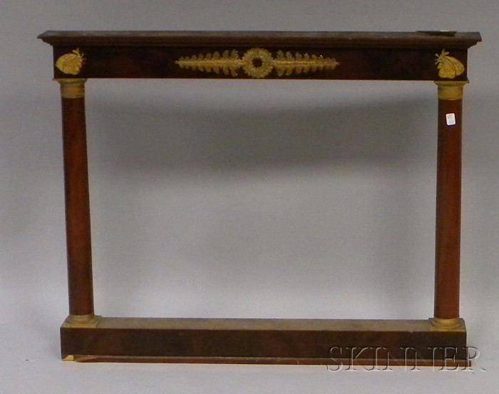 Appraisal: Classical Gilt-ormolu Mounted Mahogany and Mahogany Veneer Mirror Frame ht